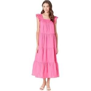 MSRP 120 NWT English Factory Ruffled Detail Midi Dress Size S | SAME DAY SHIP